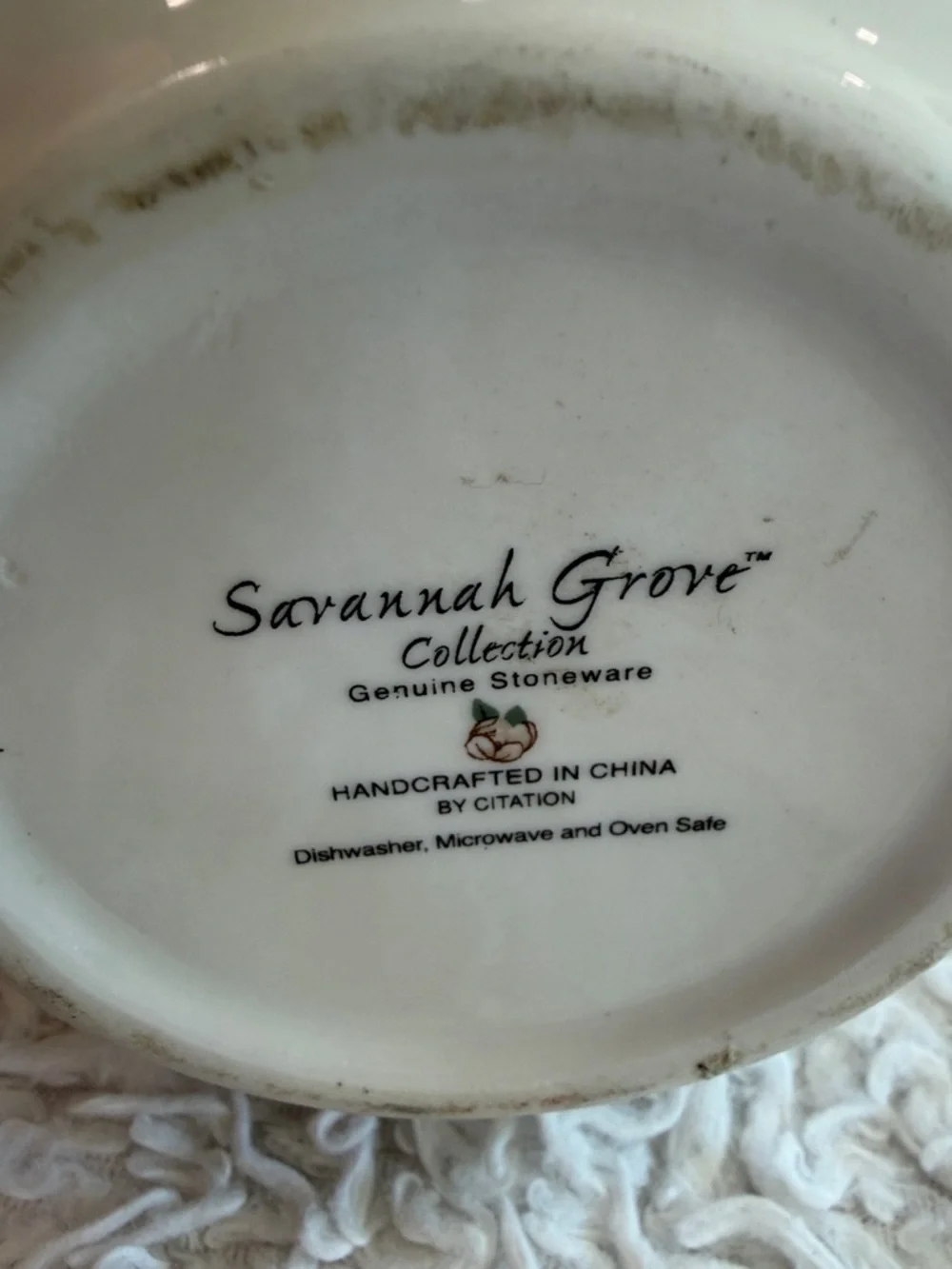 Vintage ~ Savannah Grove Collection Magnolia Large Stoneware 64 OZ Pitcher